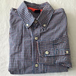 Gap kids blue and orange long sleeve button down size XL 12